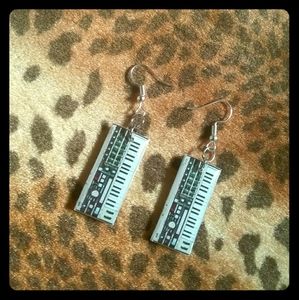 Mini Micro KORG Synth Keyboard Earrings